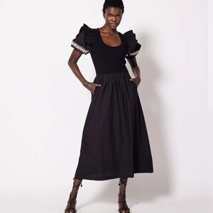 Cleobella Black Midi Dress NWT